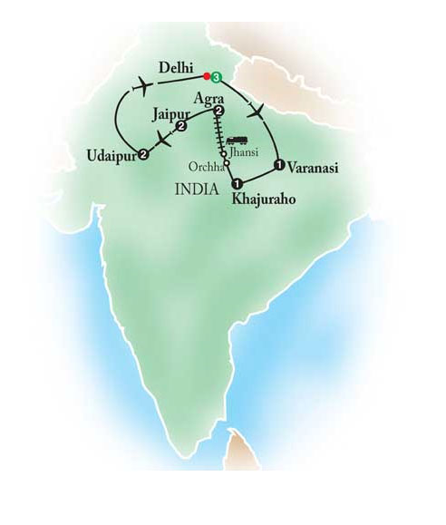 Auli Skiing Tour Map